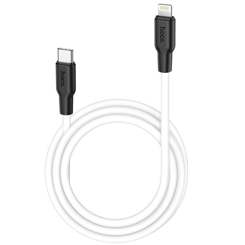 Кабель Hoco X21 Plus Type-C - Lightning PD черно-белый, 1м