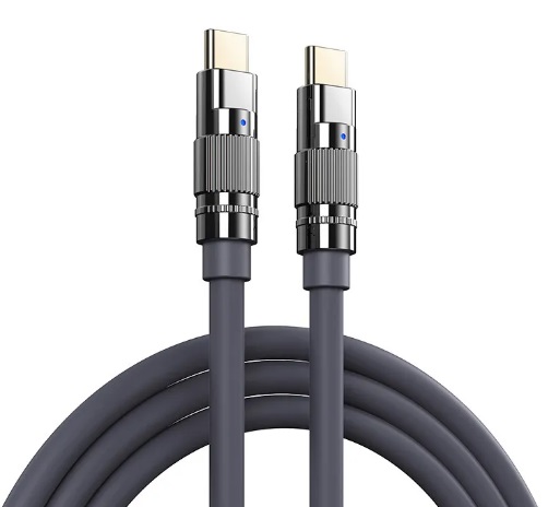 Кабель Remax RC-C055c 100W Type-C - Type-C серый, 1,2м