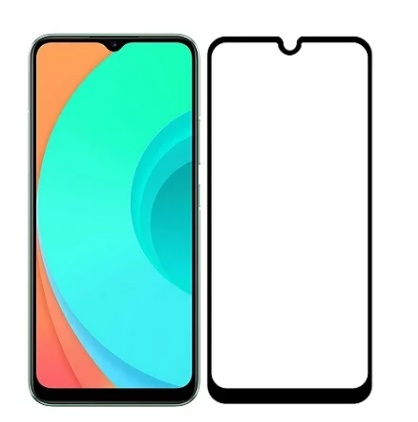 Защитное стекло Realme C11 2021 Full черное
