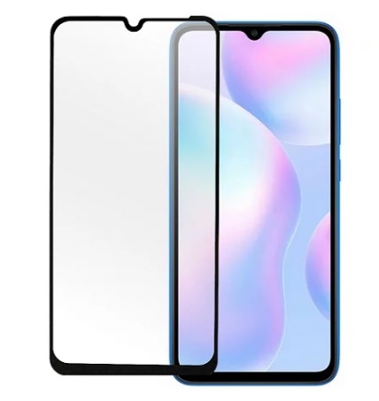 Защитное стекло Realme C20/C21/V23/Narzo 50i/50A Full черное