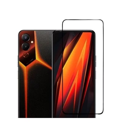 Защитное стекло Tecno Pova 2/Pova 3 Full черное