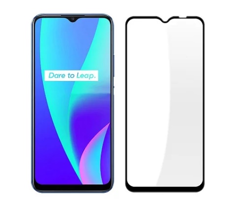 Защитное стекло Realme C30/C30s/Narzo 50i Prime Full черное