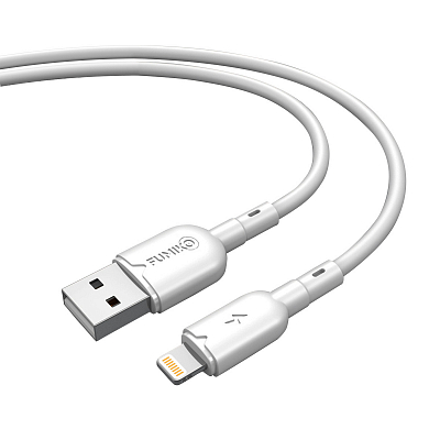 Кабель Fumiko Lightning 3А CA04 белый 1м
