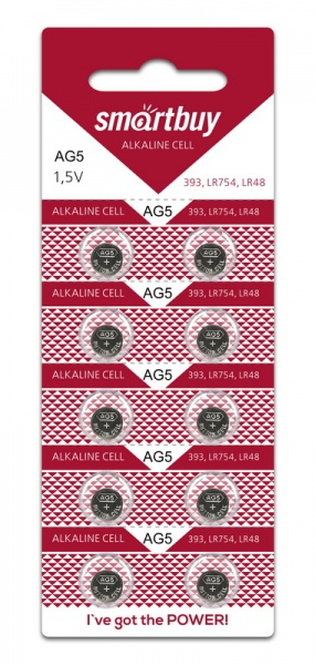 Батарейка часовая SmartBuy AG5 (1 шт)