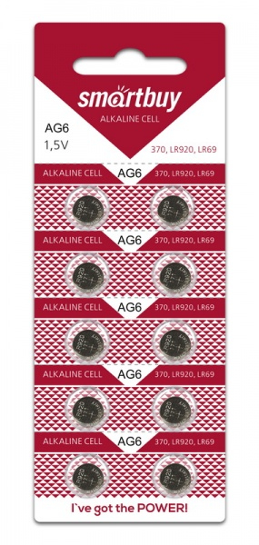 Батарейка часовая SmartBuy AG6 (1 шт)