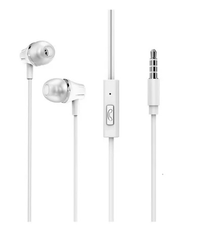 Наушники Borofone BM21 с микрофоном белые