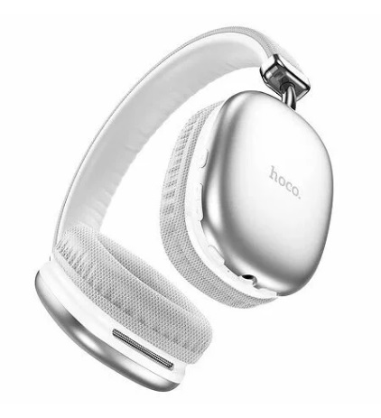 Наушники с Bluetooth Hoco W35 + с микрофоном серебро