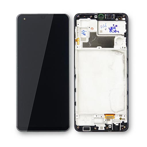 Модуль-дисплей для Samsung Galaxy M32 [M325F] original в раме (Черный)