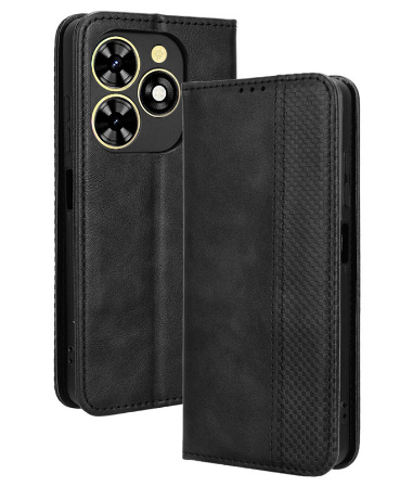 Чехол-книжка для Tecno Spark Go 2024/Spark 20C/ Pop 8 с отделом для карт черный