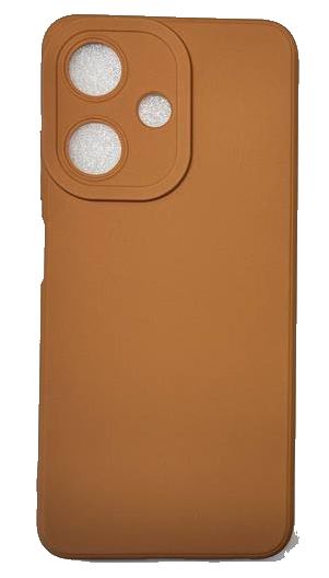 Чехол-накладка для Infinix Hot 30 силикон коричневый