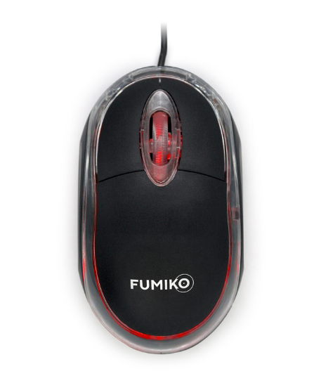 Мышь проводная FUMIKO VOLT черная