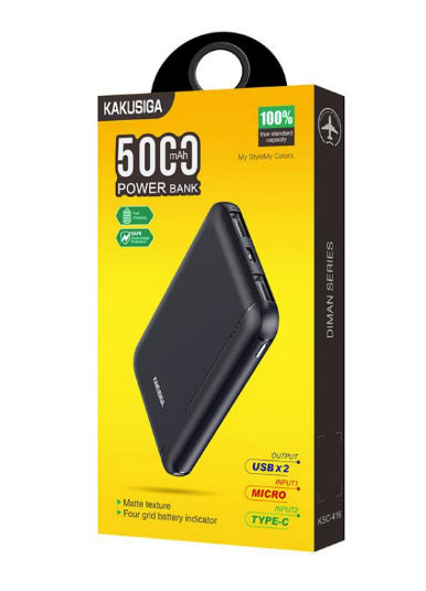 Внешний аккумулятор Kakusiga KSC-416 5000 мАч черный
