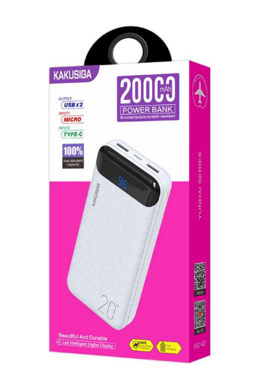 Внешний аккумулятор Kakusiga KSC-422 20000 мАч белый