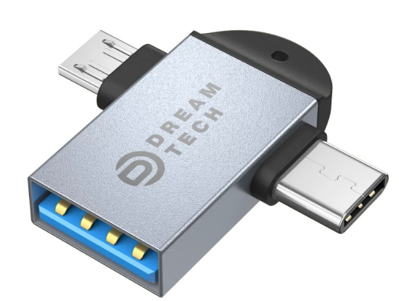 Переходник Dream Z33 OTG USB / Type-C / Micro USB черный