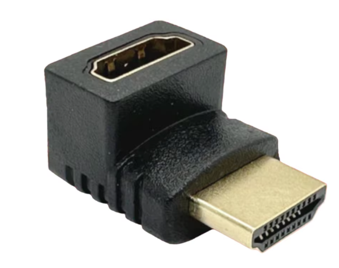 Переходник Dream E6 HDMI M-F угловой разъем