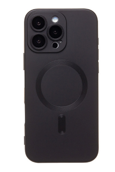 Чехол-накладка для iPhone 16 Pro SafeMag силиконовый черный