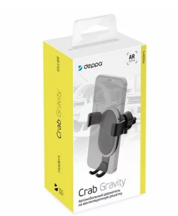 Автомобильный держатель Deppa Crab Gravity, черный