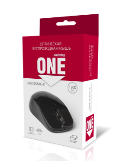 Мышь беспроводная Smartbuy 358AG-K ONE черная