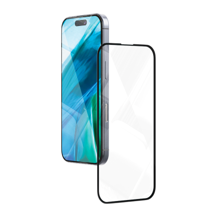 Защитное стекло для iPhone 16 Pro 2D черное