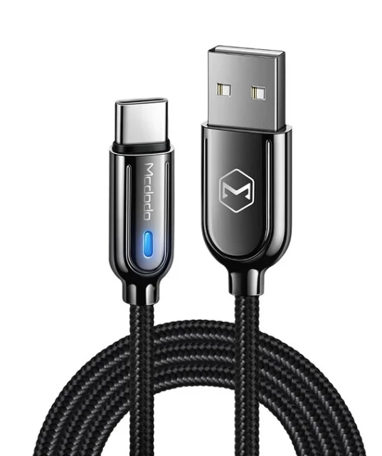 Кабель McDodo CA-6190 Type-C - USB черный, 1м