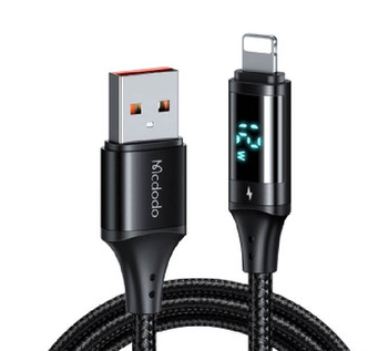 Кабель McDodo CA-1060 Lightning - USB черный, 1,2м
