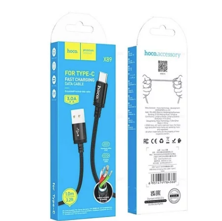 Кабель Hoco X89 Type-C - USB черный, 1м