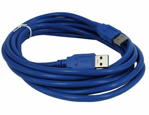 Удлинитель USB 3.0 (папа)-USB 3.0 (папа) 3м, синий
