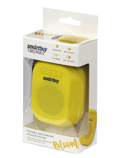 Портативная колонка SmartBuy Bloom желтая (SBS-170)