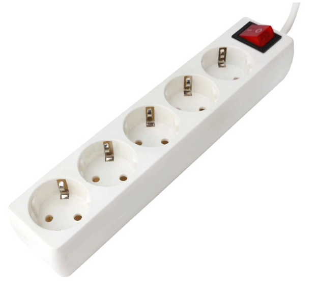 Удлинитель Гарнизон EPB-G5-W-3 5 розеток 10А 2500W белый 3 м