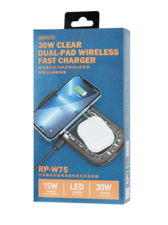 Беспроводное зарядное устройство Remax RP-W75 30W черное
