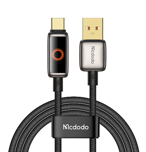 Кабель McDodo CA-6650 Type-C - USB, Auto Power Off, черный, 6A, 1,2м