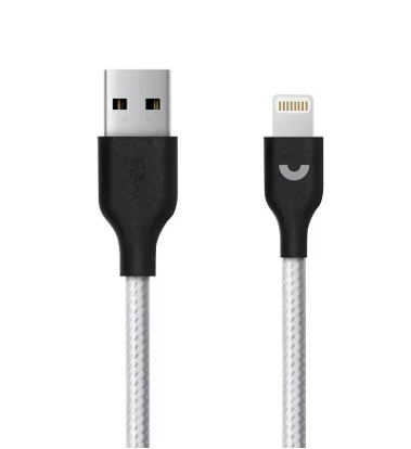 Кабель Prime Line Lightning - USB нейлон, серый
