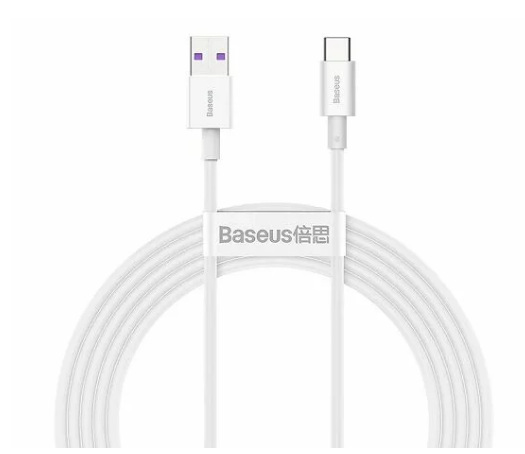 Кабель Baseus Superior Series Fast Charging Type-C - USB 66W белый, 1м