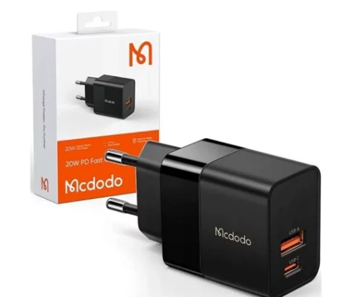 СЗУ-1USB + 1USB-C McDodo CH-1951,20W черный