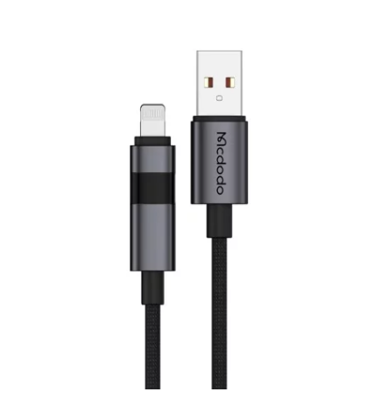 Кабель McDodo CA-6490 Lightning - USB, черный, 3A, 1,2м
