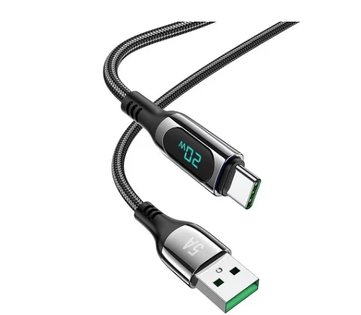 Кабель Hoco S51 Type-C - USB 5A черный, 1,2м