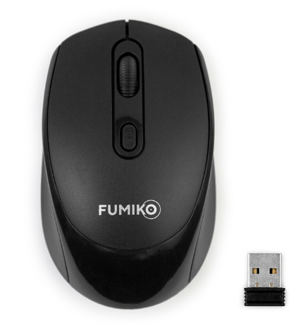 Мышь беспроводная FUMIKO CLICK черная