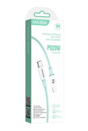Кабель Kakusiga KSC-723 Type-C / Lightning 3А PD20W зеленый