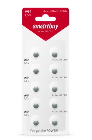 Батарейка часовая SmartBuy AG4 (1 шт)