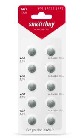 Батарейка часовая SmartBuy AG7 (1 шт)