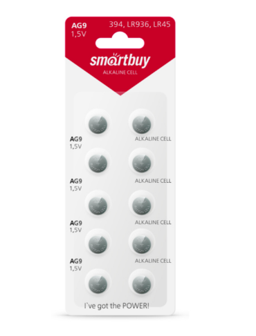 Батарейка часовая SmartBuy AG9 (1 шт)