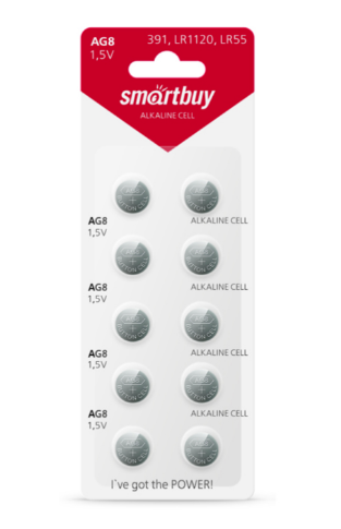 Батарейка часовая SmartBuy AG8 (1 шт)