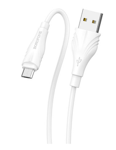 Кабель Borofone BX18 Micro USB 2.4A белый