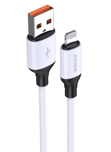 Кабель Jokade JA020 Lightning 3A силиконовый белый