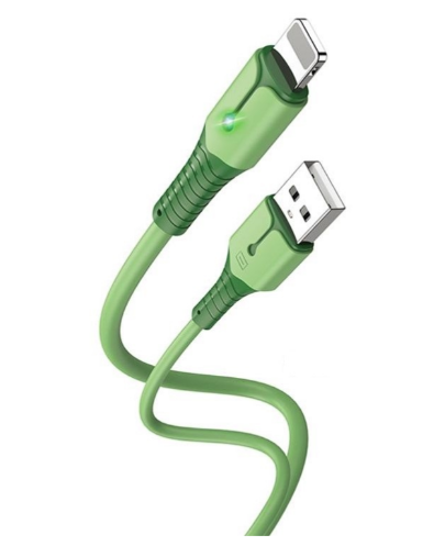 Кабель Jokade JA015 Lightning 5A силиконовый зеленый