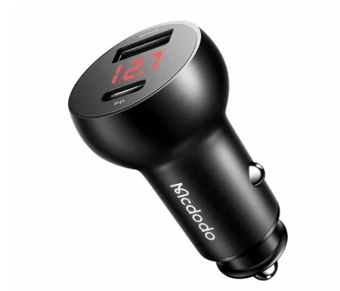 АЗУ-1USB + 1USB-C McDodo CC-6810 QC 3.0, 30W, PD, черный