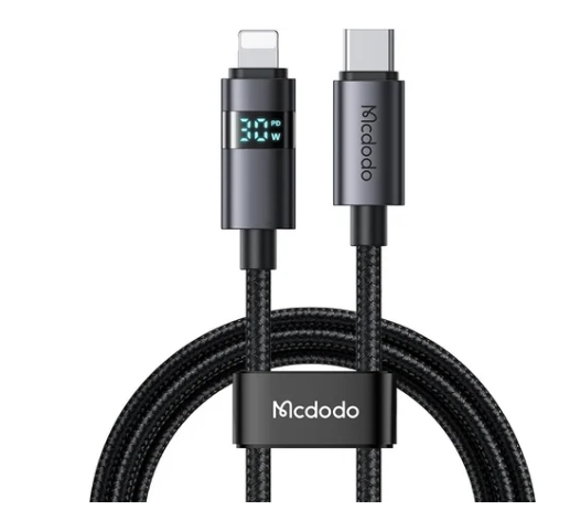 Кабель McDodo CA-6570 Type-C - Lightning 36W, черный, 1,2м