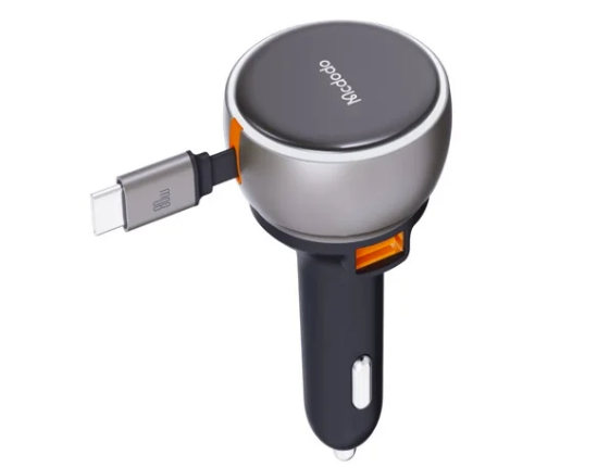 АЗУ-1USB + 1USB-C McDodo CC-4850 + кабель Type-C 80W, черный