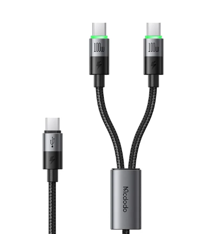 Кабель 2в1 McDodo CA-6740 Type-C+Type-C-Type-C