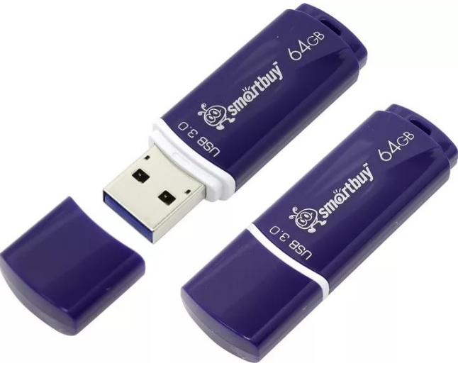USB-Flash 64GB Smart Buy Crown Series синяя (USB3.0)